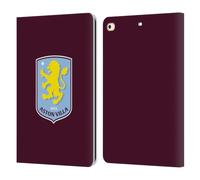 Head Case Designs Officially Licensed Aston Villa Football Club Villa Claret 2024 Crest Designs Leather Book Wallet Case Cover Compatible With Apple iPad 9.7 2017 / iPad 9.7 2018