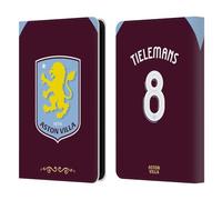 Head Case Designs Officially Licensed Aston Villa Football Club Youri Tielemans 2025/26 Players Home Kit Leather Wallet Case Compatible With Kindle Paperwhite 5 (2021)
