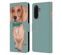 Head Case Designs Officially Licensed Barruf Dachshund, The Wiener Dogs Leather Wallet Case Compatible With Samsung Galaxy A17 4G / 5G