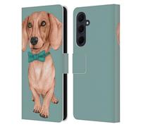 Head Case Designs Officially Licensed Barruf Dachshund, The Wiener Dogs Leather Wallet Case Compatible With Samsung Galaxy A35 5G