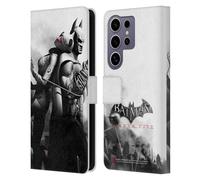 Head Case Designs Officially Licensed Batman Arkham City Catwoman Key Art Leather Wallet Case Compatible with Samsung Galaxy S25 Ultra