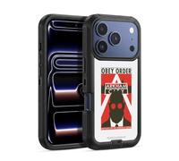 Head Case Designs Officially Licensed Batman Arkham City Hugo Strange Obey Order Graphics Ultra-Armoured Shockproof Case [Military Grade Protection] Compatible With Apple iPhone 17 Pro