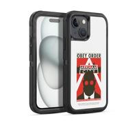 Head Case Designs Officially Licensed Batman Arkham City Hugo Strange Obey Order Graphics Ultra-Armoured Shockproof Case [Military Grade Protection] Compatible With Apple iPhone 15