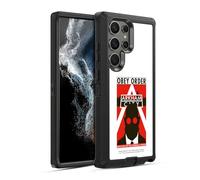 Head Case Designs Officially Licensed Batman Arkham City Hugo Strange Obey Order Graphics Ultra-Armoured Shockproof Case [Military Grade Protection] Compatible With Samsung Galaxy S22 Ultra 5G