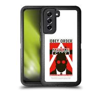 Head Case Designs Officially Licensed Batman Arkham City Hugo Strange Obey Order Graphics Ultra-Armoured Shockproof Case [Military Grade Protection] Compatible With Samsung Galaxy S21 FE 5G