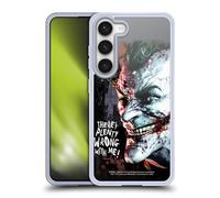 Head Case Designs Officially Licensed Batman Arkham City Joker Wrong With Me Graphics Gel Case [Military Grade Protection] Compatible With Samsung Galaxy S23 5G