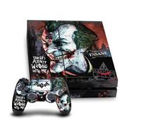Head Case Designs Officially Licensed Batman Arkham City Joker Wrong With Me Graphics Vinyl Sticker Gaming Skin Decal Compatible With Sony PlayStation 4 PS4 Console and DualShock 4 Controller Bundle