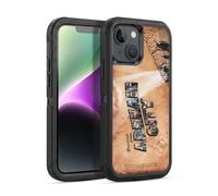 Head Case Designs Officially Licensed Batman Arkham City Postcard Graphics Ultra-Armoured Shockproof Case [Military Grade Protection] Compatible With Apple iPhone 14