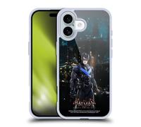 Head Case Designs Officially Licensed Batman Arkham Knight Nightwing Characters Gel Case [Military Grade Protection] Compatible with Apple iPhone 16 and Compatible with MagSafe