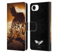 Head Case Designs Officially Licensed Batman Begins Poster Graphics Leather Wallet Case Compatible With Apple iPhone 16e
