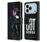 Head Case Designs Officially Licensed Batman DC Comics #46 Comic Book Cover Catwoman Leather Wallet Case Compatible With Apple iPhone 17 Pro