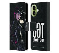 Head Case Designs Officially Licensed Batman DC Comics #46 Comic Book Cover Catwoman Leather Wallet Case Compatible With Apple iPhone 17