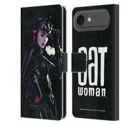 Head Case Designs Officially Licensed Batman DC Comics #46 Comic Book Cover Catwoman Leather Wallet Case Compatible With Apple iPhone 17 Air
