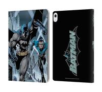 Head Case Designs Officially Licensed Batman DC Comics #615 Nightwing Cover Hush Leather Wallet Case Compatible With Apple iPad Air 13 2024/2025