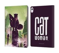 Head Case Designs Officially Licensed Batman DC Comics A Celebration of 75 Years Catwoman Leather Wallet Case Compatible With Apple iPad Air 13 2024/2025