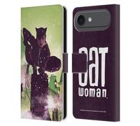 Head Case Designs Officially Licensed Batman DC Comics A Celebration of 75 Years Catwoman Leather Wallet Case Compatible With Apple iPhone 17 Air