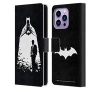 Head Case Designs Officially Licensed Batman DC Comics Alter Ego Bats Duality Leather Wallet Case Compatible With Apple iPhone 14 Pro Max
