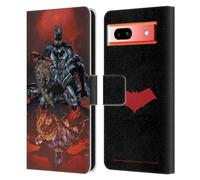 Head Case Designs Officially Licensed Batman DC Comics And The Outlaws #17 Red Hood Leather Wallet Case Compatible With Google Pixel 7a