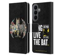 Head Case Designs Officially Licensed Batman DC Comics Bat Signal Collage 80th Anniversary Leather Wallet Case Compatible With Samsung Galaxy S26 Plus
