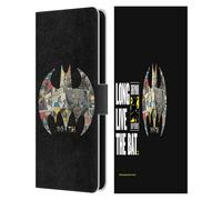 Head Case Designs Officially Licensed Batman DC Comics Bat Signal Collage 80th Anniversary Leather Wallet Case Compatible With Samsung Galaxy S25 FE