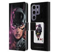 Head Case Designs Officially Licensed Batman DC Comics Batgirl Three Jokers Leather Wallet Case Compatible With Samsung Galaxy S25 Ultra