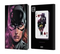 Head Case Designs Officially Licensed Batman DC Comics Batgirl Three Jokers Leather Wallet Case Compatible With Apple iPad Pro 11 M4/M5 2024/2025