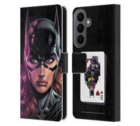 Head Case Designs Officially Licensed Batman DC Comics Batgirl Three Jokers Leather Wallet Case Compatible With Samsung Galaxy S26 Plus