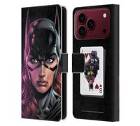 Head Case Designs Officially Licensed Batman DC Comics Batgirl Three Jokers Leather Wallet Case Compatible With Apple iPhone 18 Pro Max
