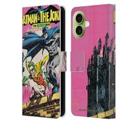 Head Case Designs Officially Licensed Batman DC Comics Batman And Joker 90th Anniversary Comic Books Leather Wallet Case Compatible With Apple iPhone 17