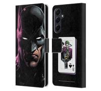 Head Case Designs Officially Licensed Batman DC Comics Batman Three Jokers Leather Wallet Case Compatible With Samsung Galaxy A55 5G