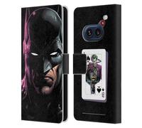 Head Case Designs Officially Licensed Batman DC Comics Batman Three Jokers Leather Wallet Case Compatible With Nothing Phone (2a)