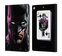 Head Case Designs Officially Licensed Batman DC Comics Batman Three Jokers Leather Wallet Case Compatible With Apple iPad 10.2 2019/2020/2021