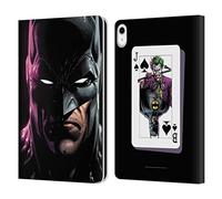 Head Case Designs Officially Licensed Batman DC Comics Batman Three Jokers Leather Wallet Case Compatible With Apple iPad 10.9 2022/2025