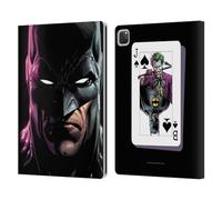 Head Case Designs Officially Licensed Batman DC Comics Batman Three Jokers Leather Wallet Case Compatible With Apple iPad Pro 12.9 2020/2021/2022