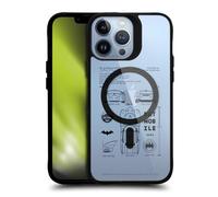 Head Case Designs Officially Licensed Batman DC Comics Batmobile Logos and Comics Black Shockproof Bumper Case [Military Grade] Compatible with iPhone 13 Pro Max and Compatible with MagSafe