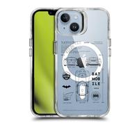 Head Case Designs Officially Licensed Batman DC Comics Batmobile Logos and Comics Shockproof Bumper Case [Military Grade Protection] Compatible with Apple iPhone 14 and Compatible with MagSafe