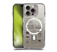 Head Case Designs Officially Licensed Batman DC Comics Batmobile Logos and Comics Shockproof Bumper Case [Military Grade Protection] Compatible with Apple iPhone 16 Pro and Compatible with MagSafe