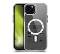 Head Case Designs Officially Licensed Batman DC Comics Batmobile Logos and Comics Shockproof Bumper Case [Military Grade Protection] Compatible with Apple iPhone 15 Plus and Compatible with MagSafe