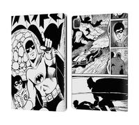 Head Case Designs Officially Licensed Batman DC Comics Black And White Bat-Manga! Leather Wallet Case Compatible With Apple iPad Pro 12.9 2020/2021/2022