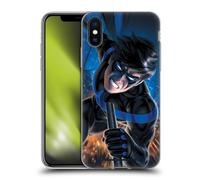 Head Case Designs Officially Licensed Batman DC Comics Blue Logo Suit #60 2019 Nightwing Gel Case [Military Grade Protection] Compatible With Apple iPhone X/iPhone XS