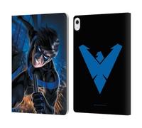 Head Case Designs Officially Licensed Batman DC Comics Blue Logo Suit #60 2019 Nightwing Leather Wallet Case Compatible With Apple iPad Air 13 2024/2025