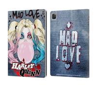 Head Case Designs Officially Licensed Batman DC Comics Bubblegum Harley Quinn Graphics Leather Wallet Case Compatible With Apple iPad Pro 12.9 2020/2021/2022