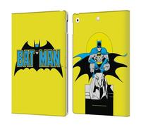 Head Case Designs Officially Licensed Batman DC Comics Classic 2 Logos Leather Wallet Case Compatible With Apple iPad 10.2 2019/2020/2021