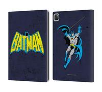 Head Case Designs Officially Licensed Batman DC Comics Classic Distressed Logos Leather Wallet Case Compatible With Apple iPad Pro 13 M4 2024