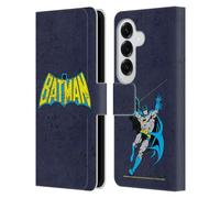 Head Case Designs Officially Licensed Batman DC Comics Classic Distressed Logos Leather Wallet Case Compatible With Samsung Galaxy S26
