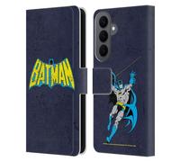Head Case Designs Officially Licensed Batman DC Comics Classic Distressed Logos Leather Wallet Case Compatible With Samsung Galaxy S26 Plus