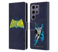 Head Case Designs Officially Licensed Batman DC Comics Classic Distressed Logos Leather Wallet Case Compatible With Samsung Galaxy S25 Ultra