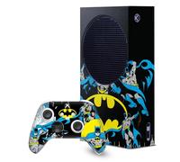 Head Case Designs Officially Licensed Batman DC Comics Classic Logos And Comic Book Game Console Wrap and Game Controller Skin Bundle Compatible With Xbox Series S Console & Controller Bundle