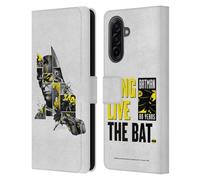 Head Case Designs Officially Licensed Batman DC Comics Collage 80th Anniversary Leather Wallet Case Compatible With Samsung Galaxy A17 4G / 5G