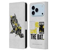 Head Case Designs Officially Licensed Batman DC Comics Collage 80th Anniversary Leather Wallet Case Compatible With Apple iPhone 17 Pro